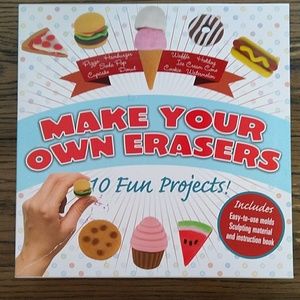 🍩 Make Your Own Erasers Project Kit NIB❗🍦🌭